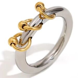 Gold and Silver Ring